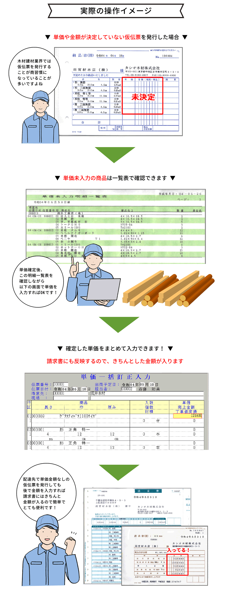 木材・建材業者向けソフト